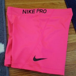Nwot nike pro pink spandex